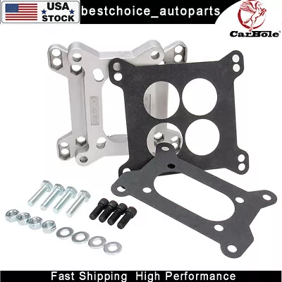 2-Barrel To 4-Barrel Carburetor Adapter Kit Replace Intake Manifold Adapter • $22.99