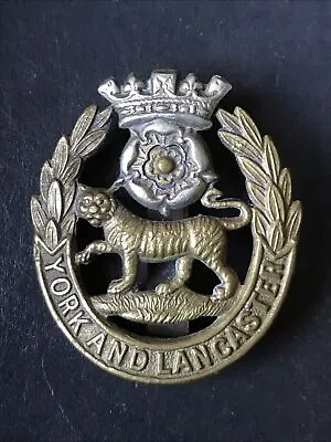 York And Lancaster Regiment British Army Original Cap Badge • £14