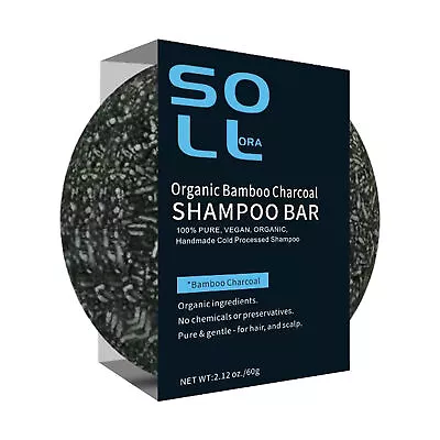 Men's Grey Coverage Bar Shampoo Hair Darkening Black Soap For Grey Hair Cover  • £6.89