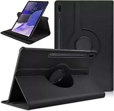 For Samsung Galaxy Tab S7 FE Case Leather Folio Stand Cover  T730 / T736B • £6.95