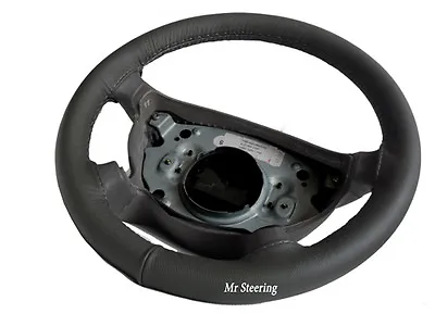 For Dodge Ram Iii 2002-2008 1500 Real Dark Grey Leather Steering Wheel Cover New • $24.99