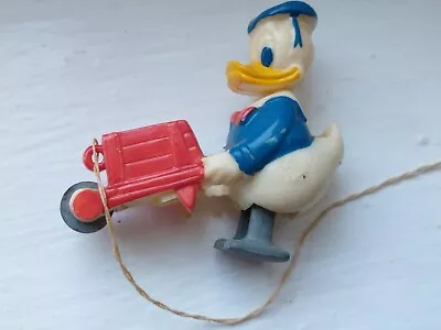 Vintage Ramp Walker Donald Duck W/ Wheel Barrow & Pink Dog Plutoish • $5