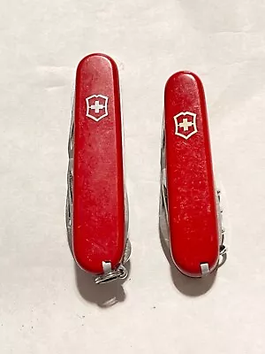Lot Of 2 Victorinox Swiss Army Knives - Tourist - Super Tinker • $25.99