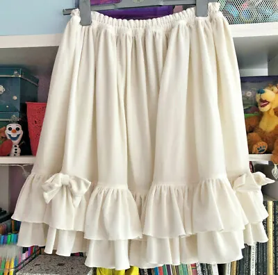 Metamorphose Cream Velvet Skirt Size 16 B4 • $174.07