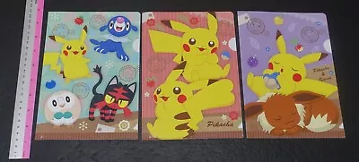 Pocket Monster Pokemon PVC Art Sheet Clear File Set A • $22.40