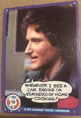 Vintage Mork And Mindy Trading Card #12 1978 Robin Williams • $1.61