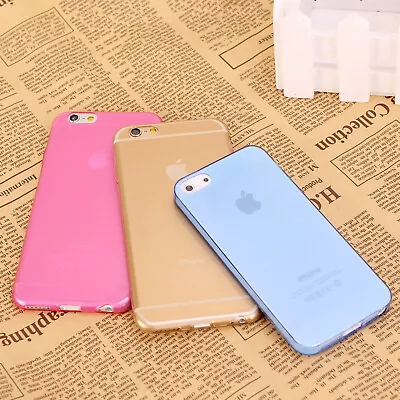 Silicone TPU Case For Apple IPhone 4 5 6 7 8 Utral Thin Clear Cover • £1.99