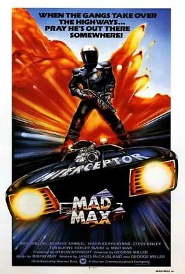 MAD MAX Movie POSTER 27 X 40  Mel Gibson Joanne Samuel Hugh Keays-Byrne UKA • $24.95