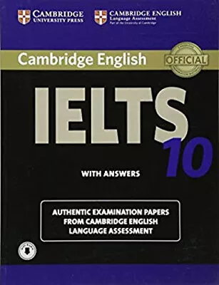 Cambridge Ielts 10 Student's Book With Answers With Audio Paperba • £5.83