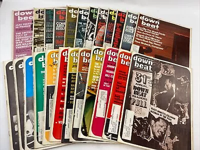 Vintage Down Beat Music Magazine Lot Of 24 All From 1966! • $74.99