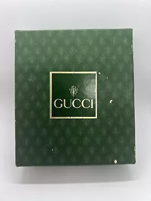 VINTAGE AUTHENTIC GUCCI COIN PURSE-All White-Gold Trim-With Original Box! • $104.99