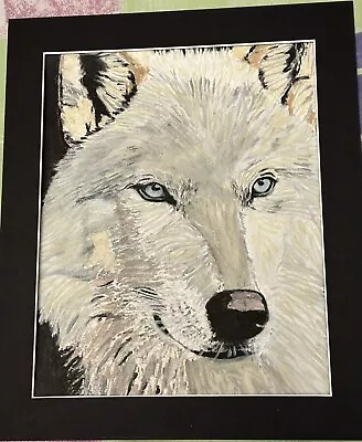 Mark Leary  Wolf Art Watercolour Painting Artic Wolf • £25