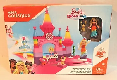 Mega Construx Barbie Dreamtopia Rainbow Princess Castle Building Toy For Girls • $42.72