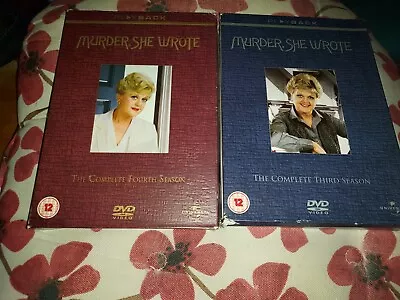 Murder She Wrote Seasons 3 And 4    [DVD] Region 2 Pal • £13.64