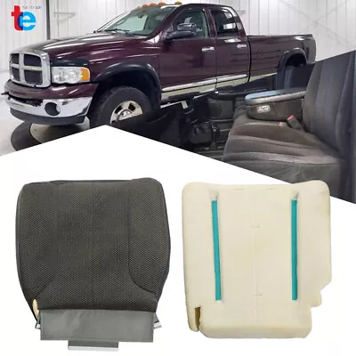 Dark Gray Driver Bottom Seat Cover+Foam Cushion For 2002-05 Dodge Ram 1500 2500 • $54.99