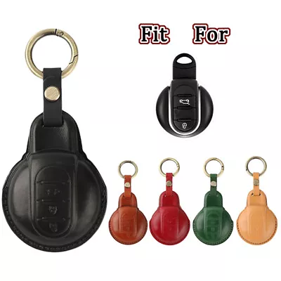 Genuine Leather Car Key Fob Case Cover For Bmw MINI Cooper F54 F56 R55 Clubman • $30.18