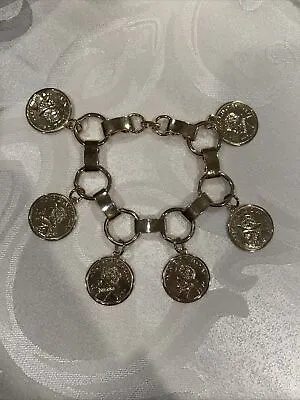 Panama Vintage VN  Balboa Gold  Coin Bracelet  • $20