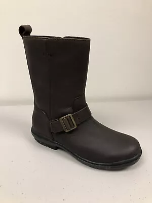 UGG Women's Hapsburg Mid Brown Leather Boots Size 8  1120783 • $70