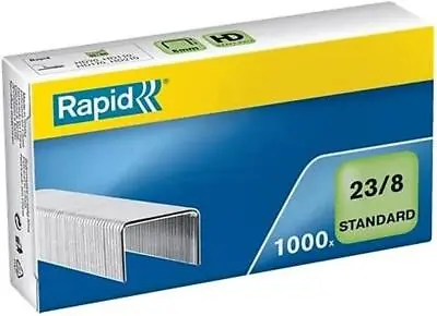 £2.50 • Buy Pack Of 1000 Rapid 24869200 23/8 Mm Standard Staples