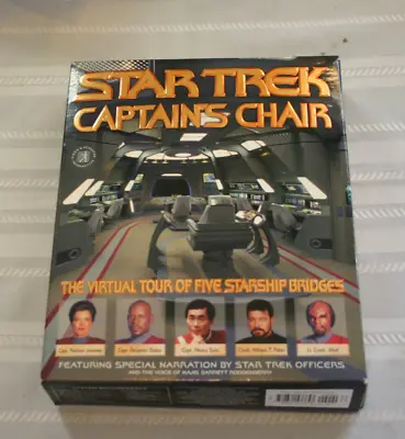 Star Trek Captain's Chair Virtual Tour PC Game 1997 Boxed Windows 95/Mac • $6.43