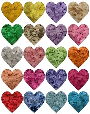 10000+ Compressed Wedding Confetti Mixed Heart Shaped Biodegradable Tissue Paper • £3.35