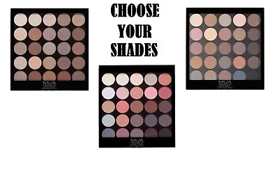 MUA Make Up Academy Eyeshadow Palette 25 Piece Set - CHOOSE YOUR SHADES • £4.99