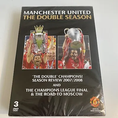 Manchester United: Double Season  Champions League (3 Discs DVD]- NEW & Sealed • £8.90