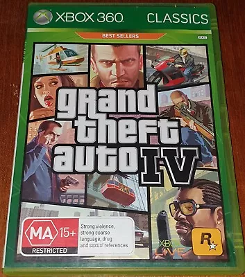 Grand Theft Auto 4 / IV - Xbox 360 Classics Game - With Manual & Map - Free Post • $14.99