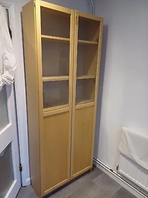 Ikea Billy Bookcase With Glass Doors • £50