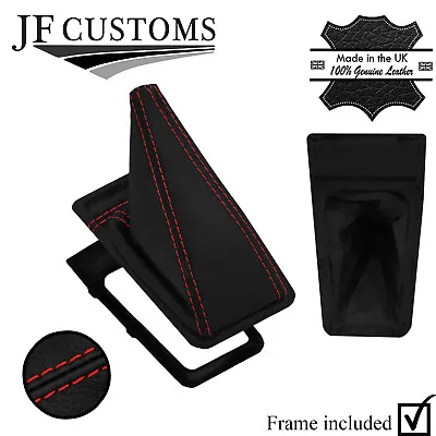 Red Stitch Leather Shift Boot+ Frame For Vw Golf Mk2 Gti G60 Rallye Style 2 • $297.57