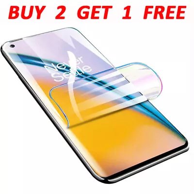 For Oneplus 10T 6T 7T 8T 6 8 Pro Protective Film Screen Protector Hydrogel Film • $5.48