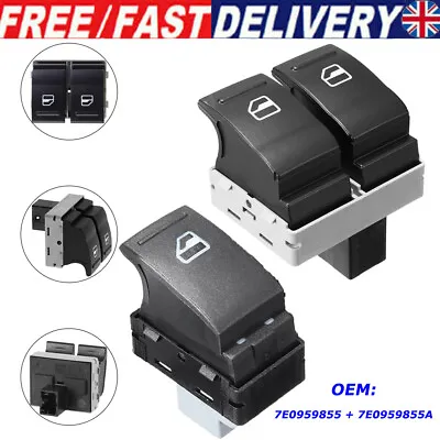 Electric Window Switch For Vw Transporter T5 T6 V Caravelle 7e0959855a 7e0959855 • £10.16