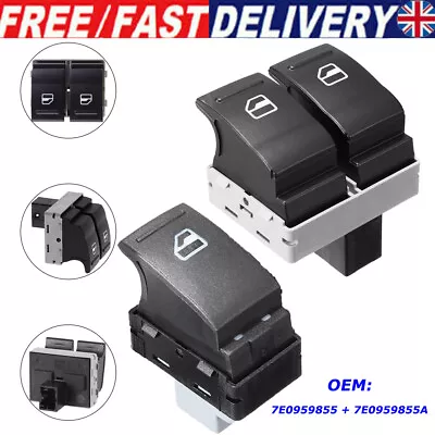 Electric Window Switch For Vw Transporter T5 T6 V Caravelle 7e0959855a 7e0959855 • £9.96