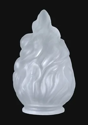5 3/8  Satin Crystal Vianne Glass Pendant Lamp Flame Shade 2 1/4  Fitter 0884JB • $37.89