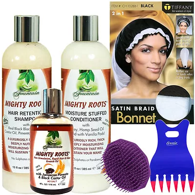 Hair Thickening & Growth Shampoo Conditioning Receding Hair Edge Growth Oil Kit • $44.99