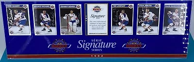 1992 Zellers Masters Of Hockey Signature Series Auto /1000 Maurice Richard Set • $499.95