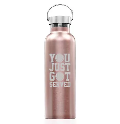 Rose Gold Double Wall Stainless Steel Tumbler Mug You Just Got Served Volleyball • $26.99