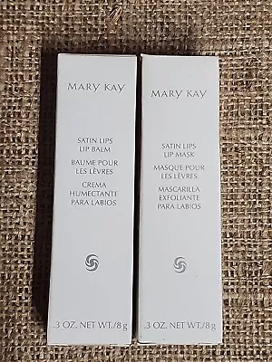 Mary Kay Satin Lips .3oz Lip Balm & Lip Mask Set New • $24.99