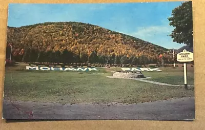 Vintage Unused Postcard - Indian On The Trail & Wishing Wel Mohawk Trail Mass. • $2.12