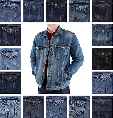 Levi's Denim Trucker Jacket Red Tab Adult Classic Fit Jean Coat 100% Cotton  • $54.99