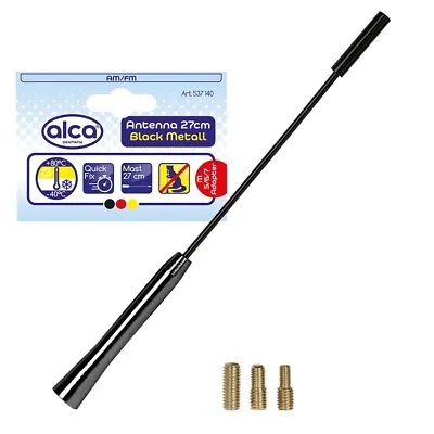 Car Radio Aerial Antenna Am/Fm Bee Sting Roof Mast 27Cm Black Metal Ford Fiesta • £6.99