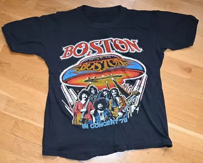 Boston Band 1978 In Concert Tour Shirt Funny Black Vintage Gift Men Women Tee • $28.99