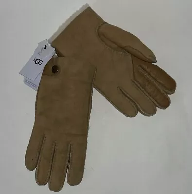 $155 NWT Ugg Sheepskin Side Tech Gloves Chestnut Size XL • $70