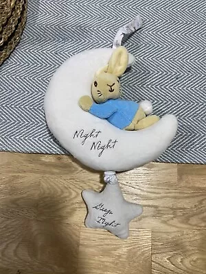 £8.50 • Buy Night Night Musical Peter Rabbit Moon Soft Toy Beatrix Potter Baby Lullaby Music