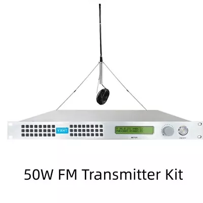 50W FM Broadcast Transmitter For Radio Station Long Range Radio Transmitter • $659