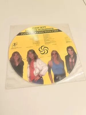 Joan Jett And The Runaways Playing With Fire Vinyl Record Album Picture Disc • $19.25