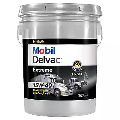 Mobil Delvac Extreme Heavy Duty Full Synthetic Diesel Engine Oil 15W-40 5 Gal • $118.74