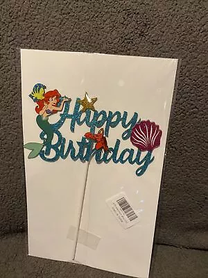 The Little Mermaid Birthday Party Cake Toppers Ariel Under The Sea Themed Party • $10.01