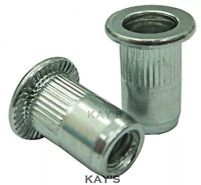 £2.27 • Buy Rivnuts Threaded Nutserts Knurled Rivet Nuts Steel Blind M3 M4 M5 M6 M8 M10 M12