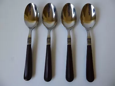 4 Vtg Ekco Eterna Flatware American Eagle Mid Century Pistol Grip Spoons • $16